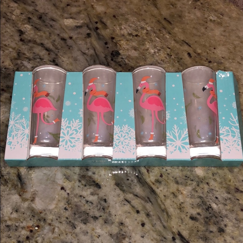 Christmas flamingo tall shooters